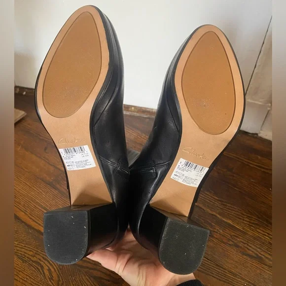 Clarks Sz 10 Knee High Leather Boots - Picture 6 of 8